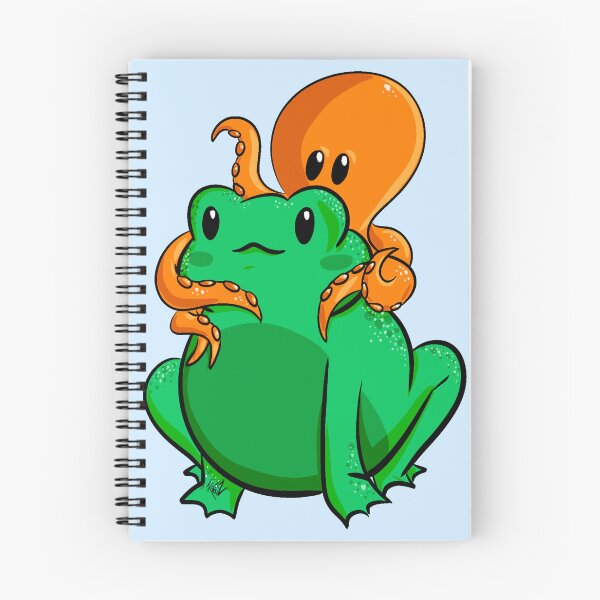 Item preview, Octopus piggyback on a frog designed and sold by Fritzyfluff.