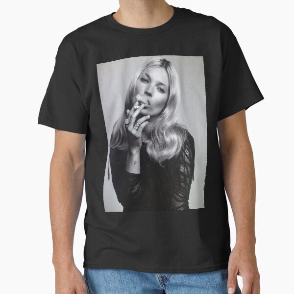 Item preview, KATE MOSS SMOKING FASHION PHOTOGRAPHY 90s Black and white Editorial Cigarette designed and sold by HoneymoonHotel.