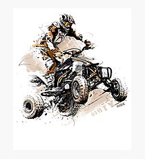ATV T-Shirt Four Wheeler Quad Bike Brap T-Shirt Photographic Print