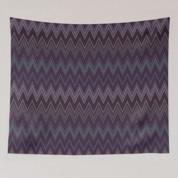 Item preview, Dark purple blue zigzag designed and sold by fuzzyfox.