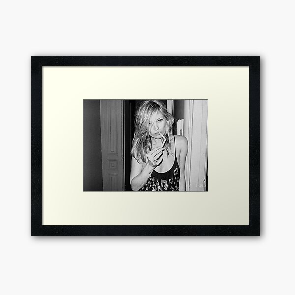 Item preview, KATE MOSS SMOKING FASHION PHOTOGRAPHY 90s Black and white Editorial Cigarette designed and sold by HoneymoonHotel.