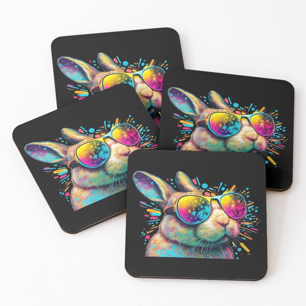 Item preview, Fashionable Bunny in Sunglasses at the Beach - Easter and Summer Vacation Essential Eyewear for Sun Protection and Style designed and sold by IrisMyriel.