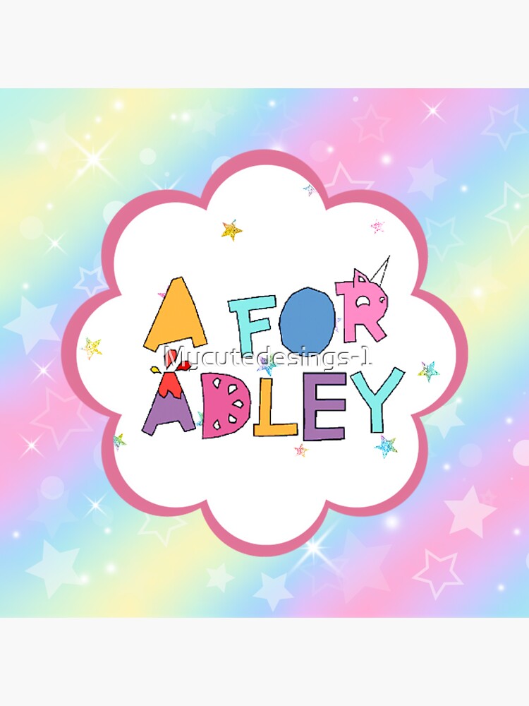 A For Adley Birthday T For Girls Sticker For Sale By Mycutedesings 1 Redbubble