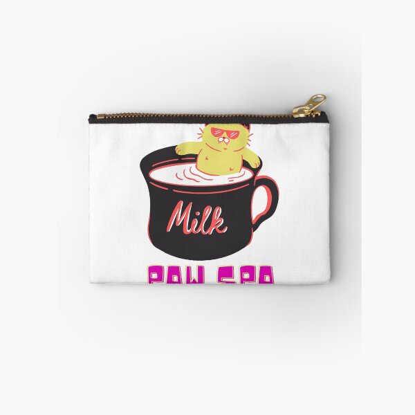 Item preview, Paw Spa kitty cat in hot cup of milk designed and sold by dreamwearprints.