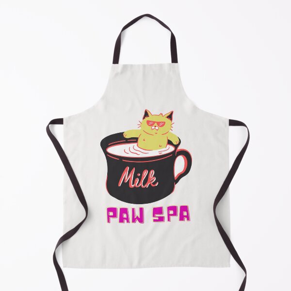 Item preview, Paw Spa kitty cat in hot cup of milk designed and sold by dreamwearprints.