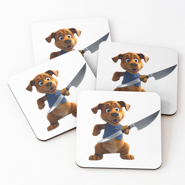 Item preview, Dog with knife designed and sold by Mebbotai.