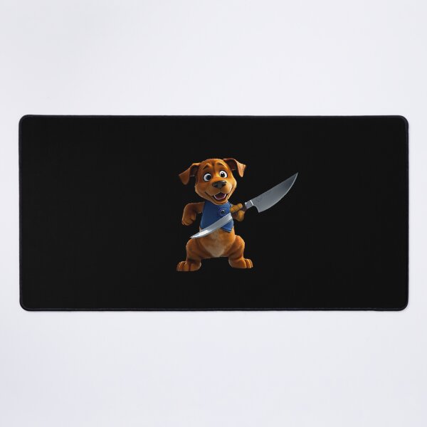 Item preview, Dog with knife designed and sold by Mebbotai.