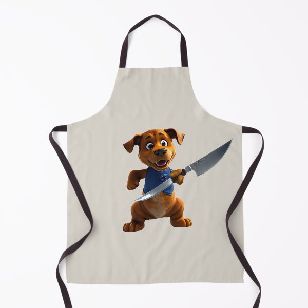Item preview, Dog with knife designed and sold by Mebbotai.