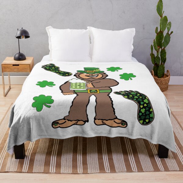 Item preview, Saint Patricks Day Bigfoot With Foot Prints designed and sold by GarnersDesigns.