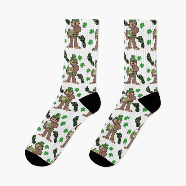 Item preview, Saint Patricks Day Bigfoot With Foot Prints designed and sold by GarnersDesigns.