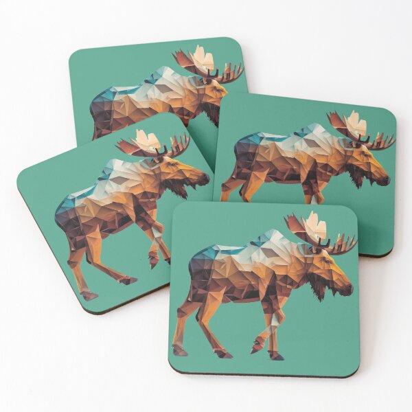 Item preview, Geometric Moose designed and sold by luisraultg.