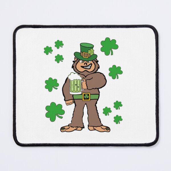 Item preview, Saint Patricks Day Bigfoot With Shamrocks designed and sold by GarnersDesigns.