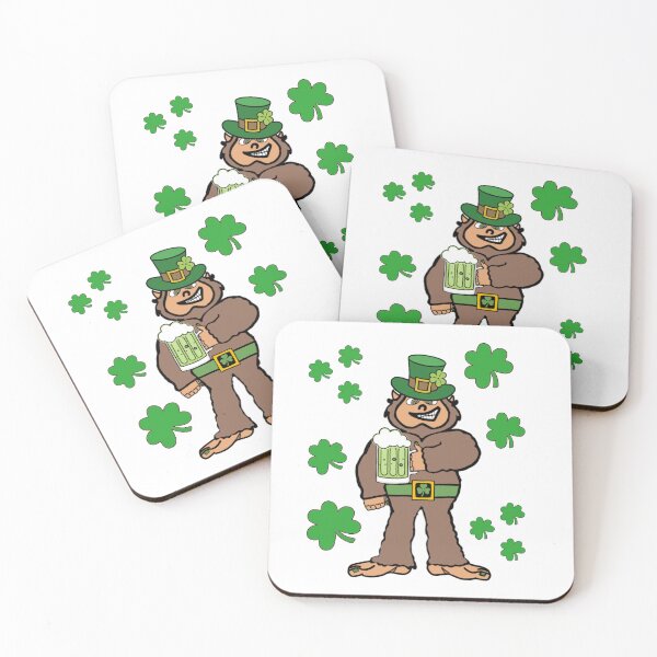 Item preview, Saint Patricks Day Bigfoot With Shamrocks designed and sold by GarnersDesigns.