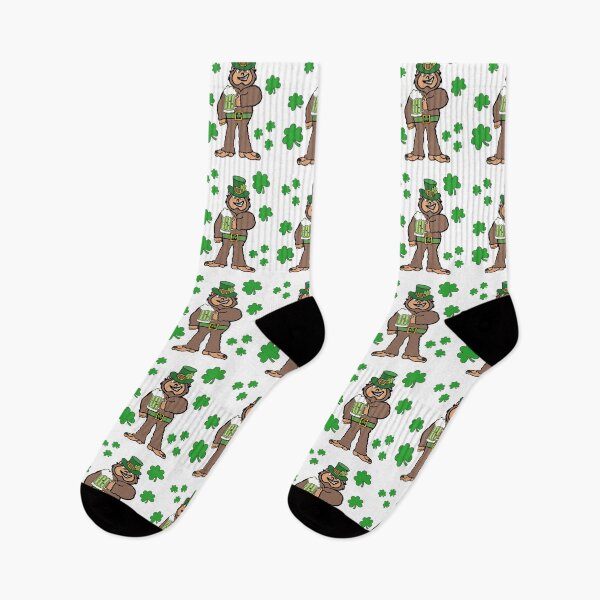 Item preview, Saint Patricks Day Bigfoot With Shamrocks designed and sold by GarnersDesigns.