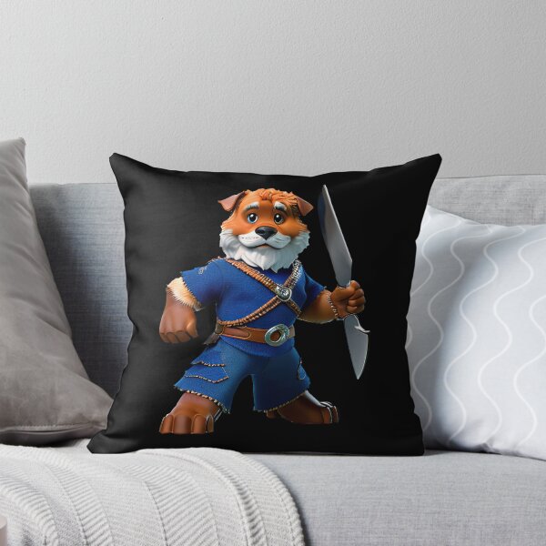 Item preview, Dog with knife designed and sold by Mebbotai.