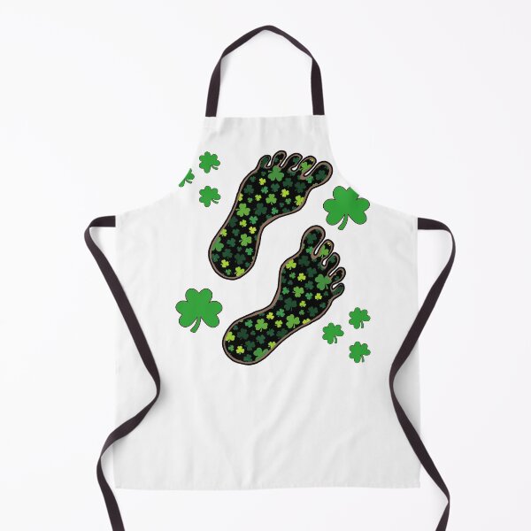 Item preview, Saint Patricks Day Bigfoot Shamrock Foot Prints designed and sold by GarnersDesigns.