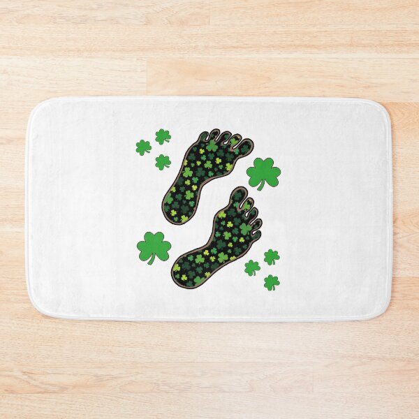 Item preview, Saint Patricks Day Bigfoot Shamrock Foot Prints  designed and sold by GarnersDesigns.