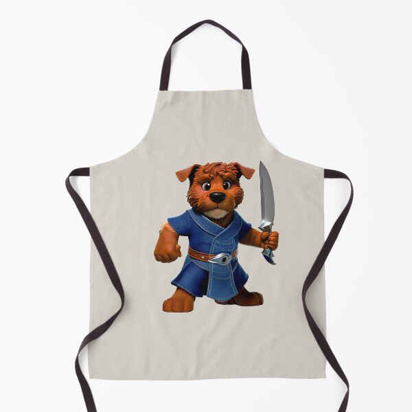 Item preview, Dog with knife designed and sold by Mebbotai.