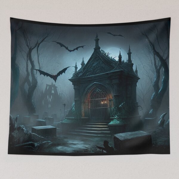 Item preview, Graveyard Mausoleum designed and sold by NevermoreFalls.