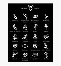 Runes map Photographic Print