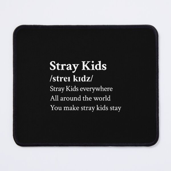 Item preview, Stray Kids everywhere all around the world Aesthetic Quote Black designed and sold by StickTheSong.