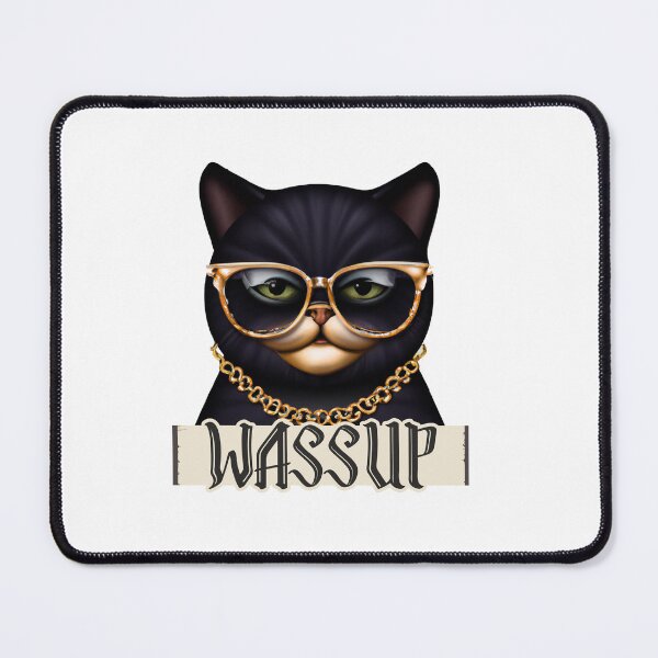 Item preview, Gangster cat greeting everyone designed and sold by CruntzShop.