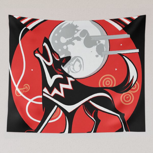Item preview, Wolf Howling at the Moon - Vector Art designed and sold by GrizzlyMountain.
