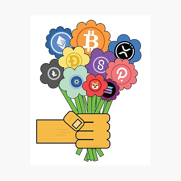 Item preview, Happy Crypto Bouquet Of Flowers Top 10 Special Occasion Biggest Cryptocurrency Fans designed and sold by doseofwin.