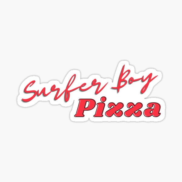 Artikel-Vorschau von Surfer Boy Pizza Stranger Things Logo, designt und verkauft von RoserinArt.