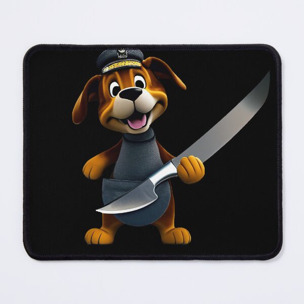 Item preview, Dog with knife designed and sold by Mebbotai.