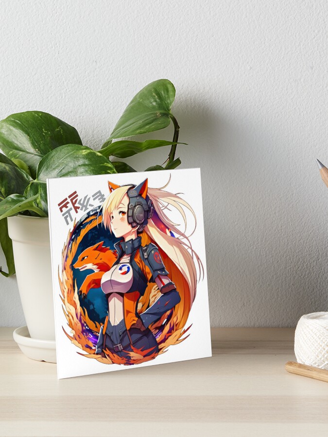 Firefox as an anime - AI Generated Artwork - NightCafe Creator
