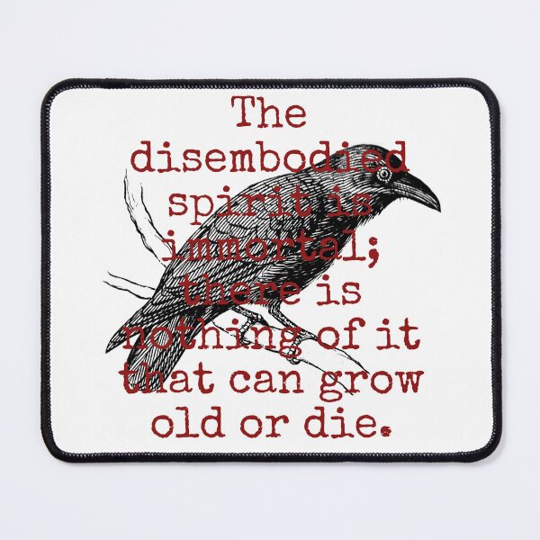 Item preview, The Disembodied Spirit Is Immortal - Death Quote  designed and sold by CrankyOldDude.