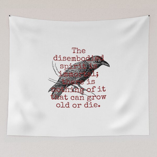 Item preview, The Disembodied Spirit Is Immortal - Death Quote  designed and sold by CrankyOldDude.
