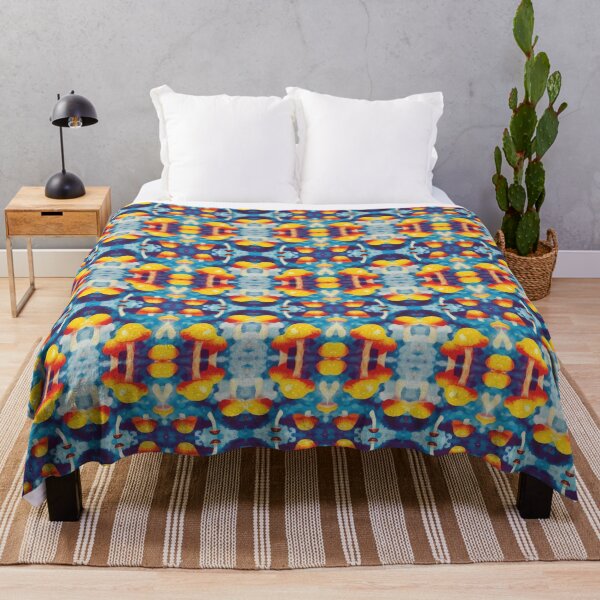 Item preview, Funky Trippy Mushroom Pattern designed and sold by Poly-Apparel.