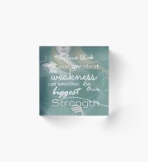 A court of wings and ruin quote Acrylic Block