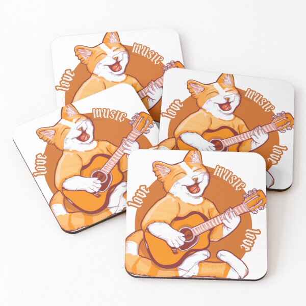 Item preview, Cat who loves music more than anything designed and sold by CruntzShop.
