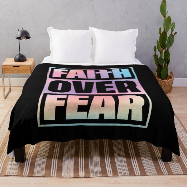 Item preview, Christian Quote Faith Over Fear Typography designed and sold by bolimj.