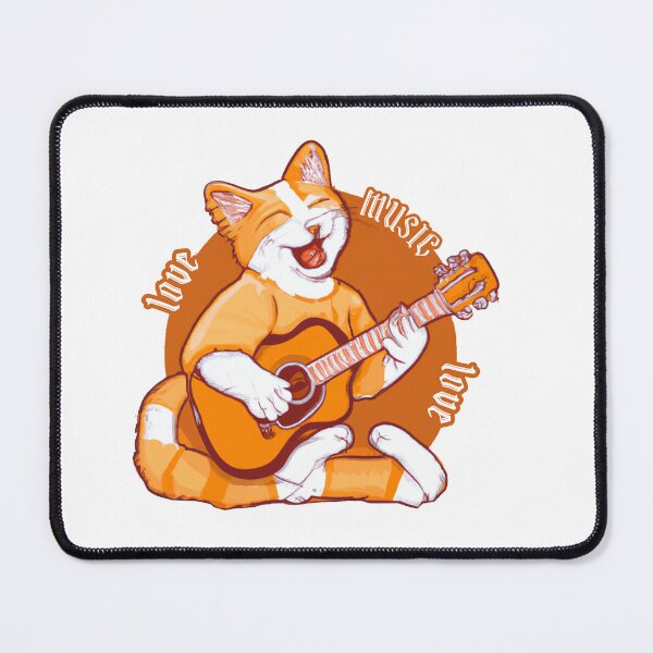 Item preview, Cat who loves music more than anything designed and sold by CruntzShop.