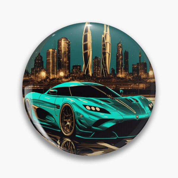 Item preview, Cyan Sports Car  designed and sold by TheVaultArt.