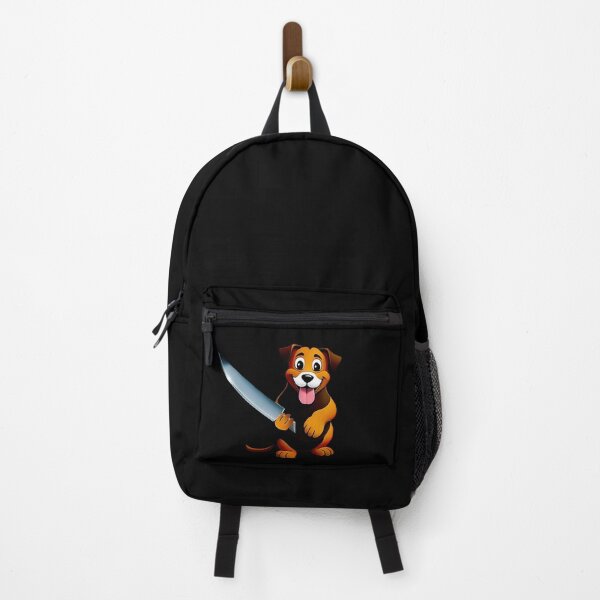 Item preview, Dog with knife designed and sold by Mebbotai.