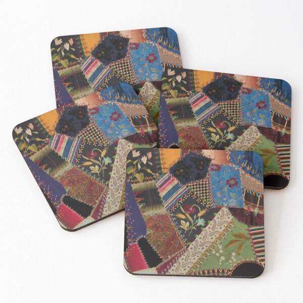 Item preview, Vintage Multicolor Floral Patchwork Quilt designed and sold by ScavengerStyle.
