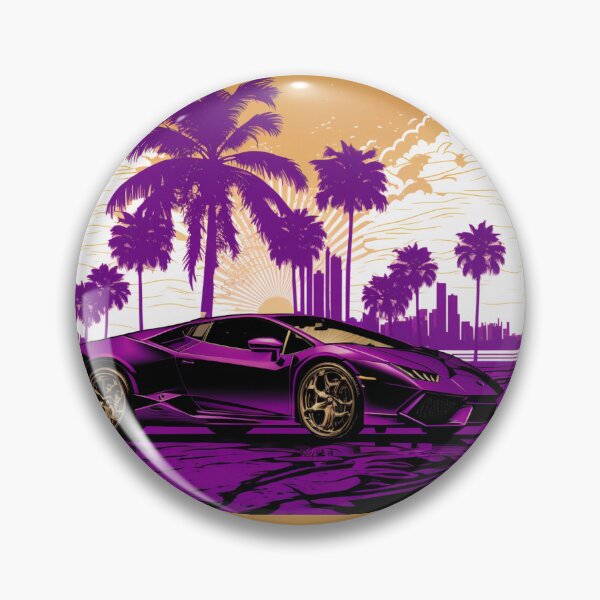Item preview, Purple Sports Car  designed and sold by TheVaultArt.
