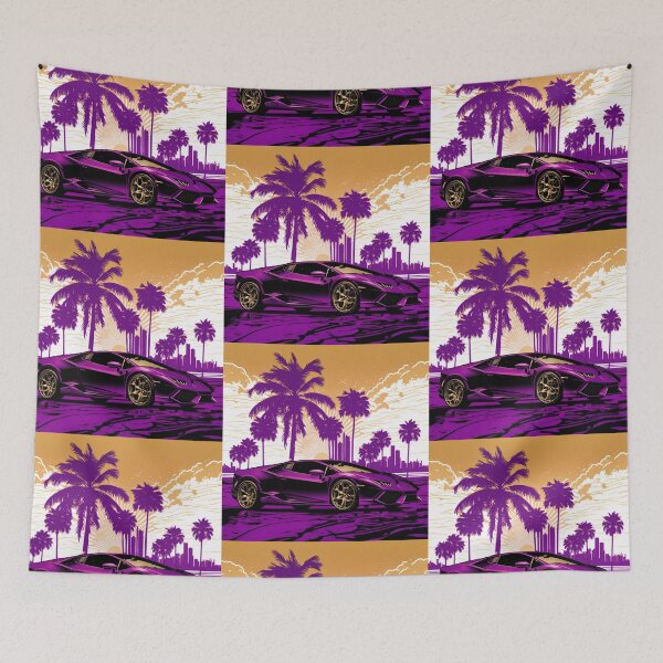 Item preview, Purple Sports Car  designed and sold by TheVaultArt.