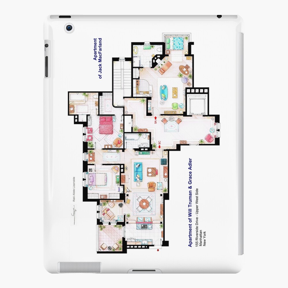 Barney Stinson's apartment iPad Case & Skin by Iñaki Aliste Lizarralde