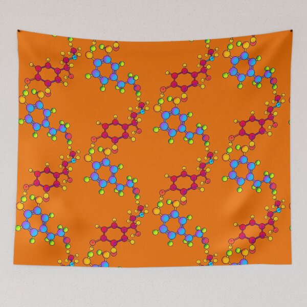 Item preview, Dopamine & Adrenaline Molecule Pattern  designed and sold by FreyStrandDraws.