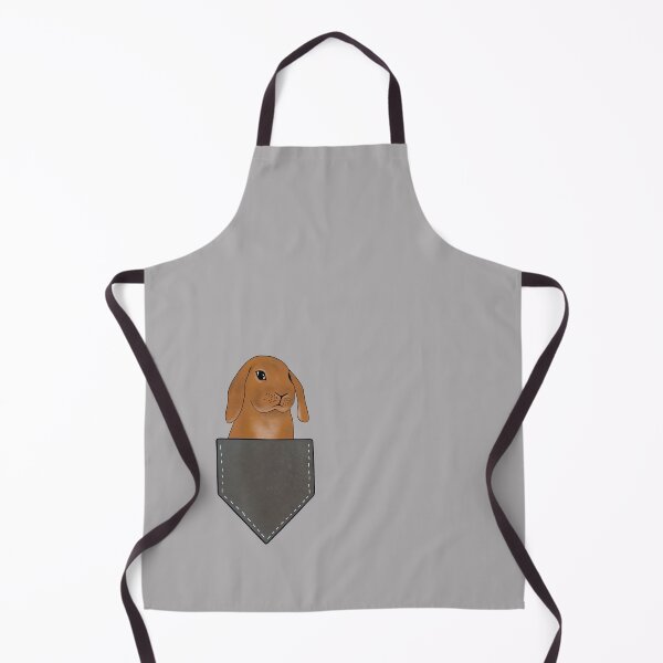 Item preview, Rabbit in Pocket | Cute Bunny Design | Rabbit in Shirt Pocket Dark Grey designed and sold by bashfulbunnies.