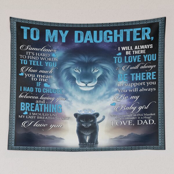 Item preview, to my daughter, from dad gift idea, father daughter meaningful lion and cub  designed and sold by BAYIDESIGNER.