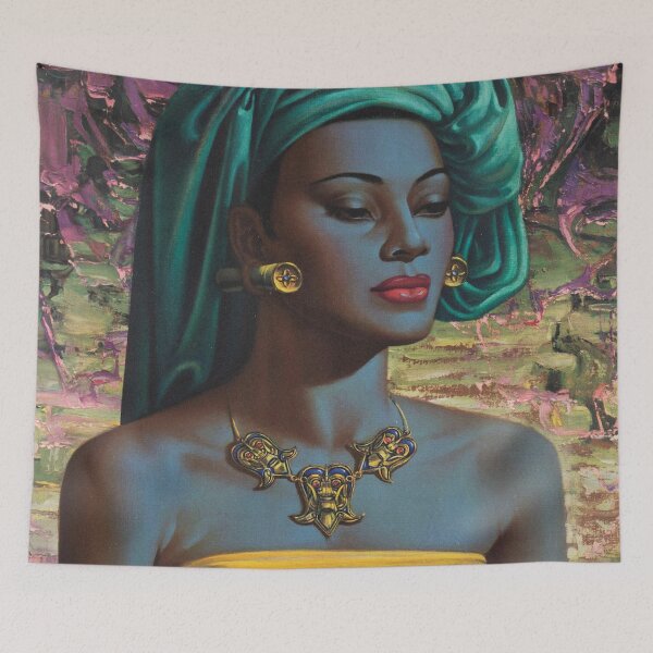Artikelvorschau, Vladimir Tretchikoff Vintage Malerei, berühmte Kunstreproduktion, afrikanische Modeillustration entworfen und verkauft von HoneymoonHotel.