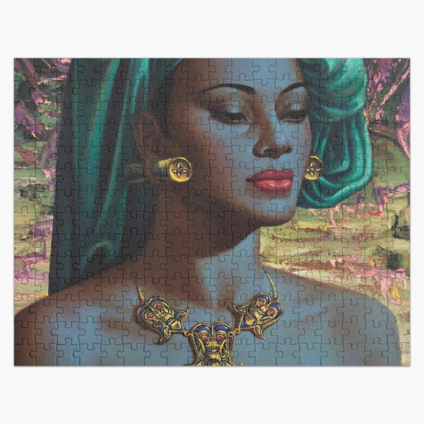 Item preview, Vladimir Tretchikoff Vintage Painting, Famous Art reproduction, African Fashion Illustration designed and sold by HoneymoonHotel.