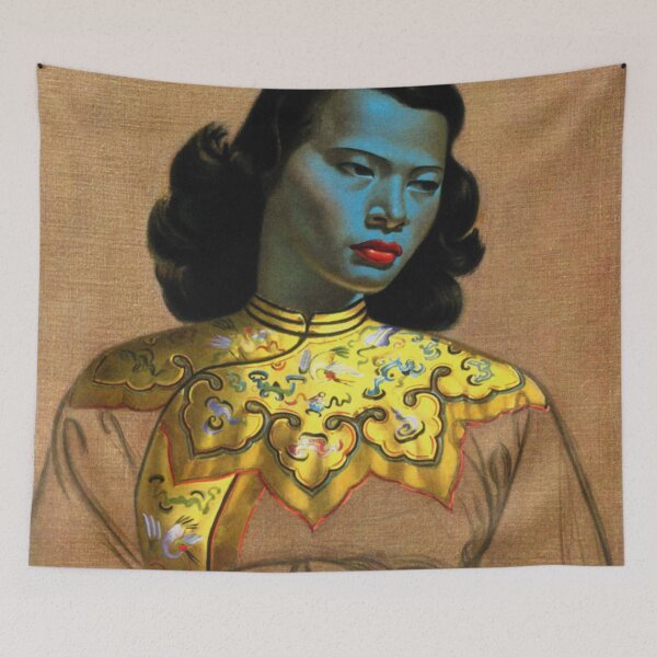 Item preview, Vladimir Tretchikoff Vintage Painting, Famous Art reproduction, Asian Fashion Illustration designed and sold by HoneymoonHotel.